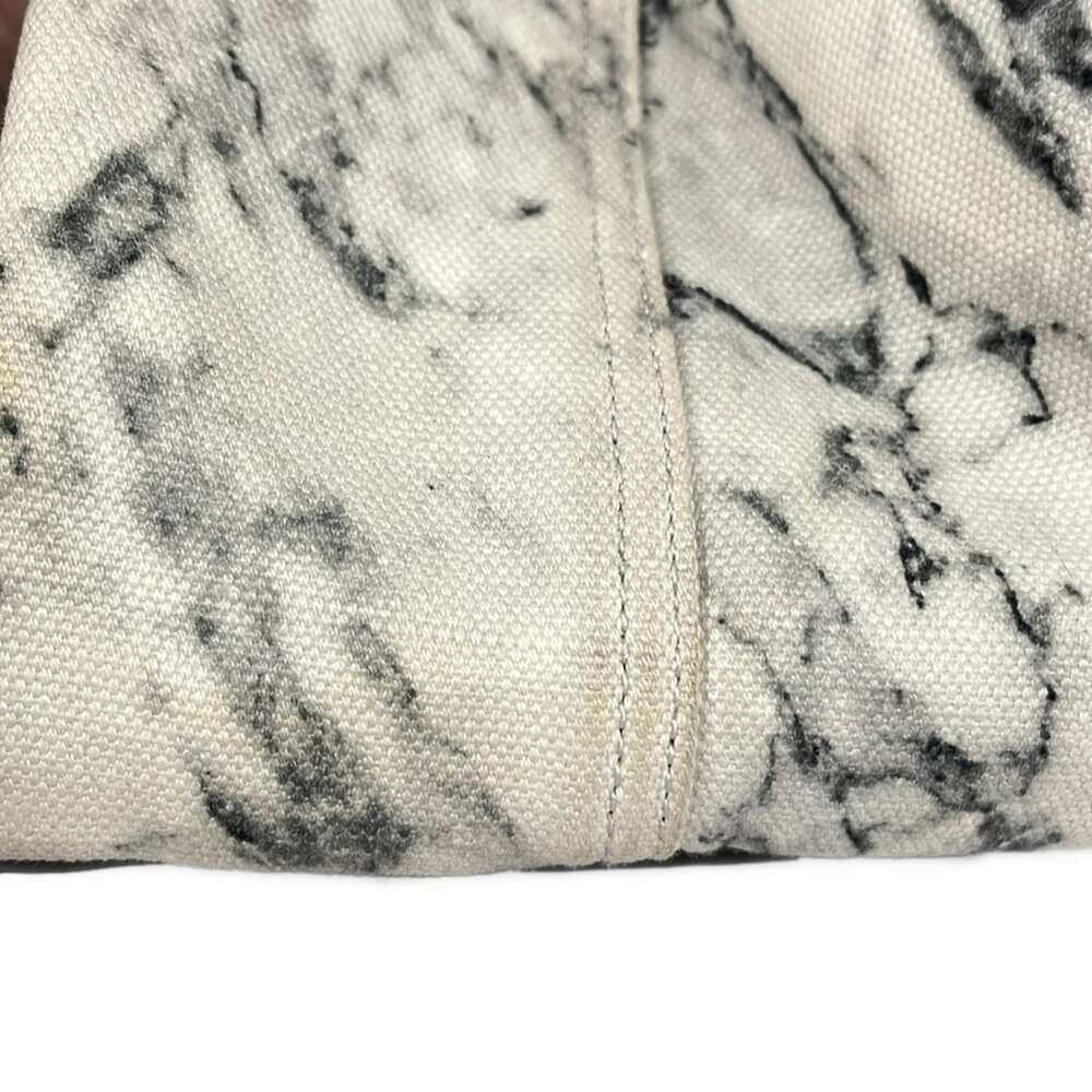 Balenciaga Navy Cabas S Tote Bag 339933 White Black Canvas Leather - Picture 12 of 12